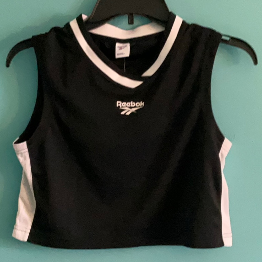 Reebok Black and White Tank Top
